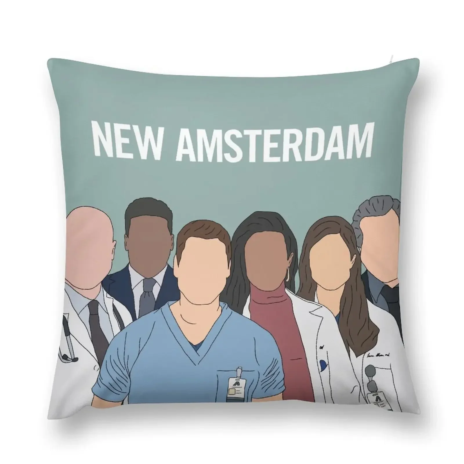 New amsterdam cast Throw Pillow Cushions Cover Pillow Case Cushions Home Decor Luxury Sofa Cushions pillow