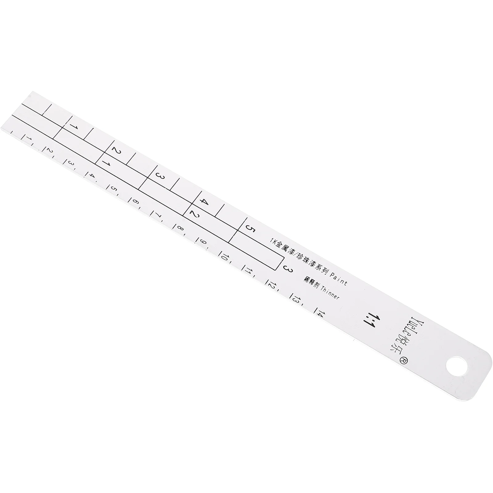 Metal Paint Measuring Stick Graduation Scale for Paint Mixing Stirring Ratio Measurement Paint Ruler for Automotive Application