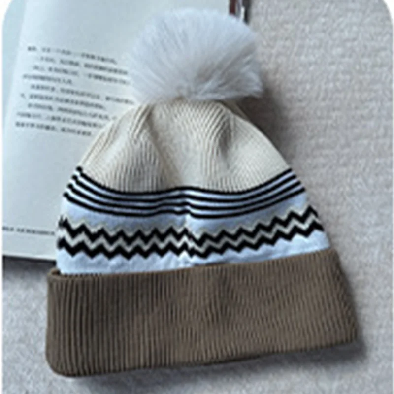 หมวกไหมพรมสไตล์ยุโรปและอเมริกาสำหรับผู้ชายและผู้หญิง สวมใส่สบาย อบอุ่นได้ทุกฤดู เหมาะสำหรับคนศีรษะใหญ่ ป้องกันความหนาว