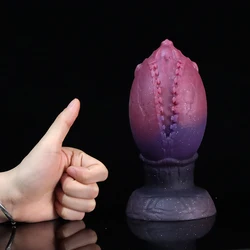 New Dragon Egg Anal Plug Super Cool Butt Plug Anal Dilator Silicone Dildo Stimulator Prostate Massager Sex Toys for Women Men 18