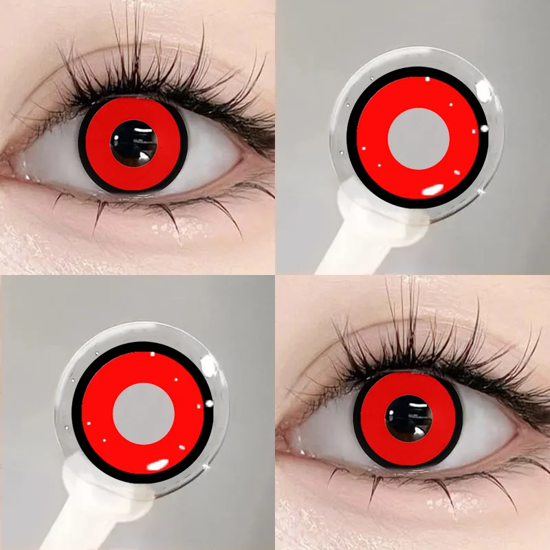 MILL CREEK 1 Pair Cosplay Colored Contact Lenses Halloween Contact Lenses Anime Red Contacts Lens Beauty Pupil Eye Fast Shipping