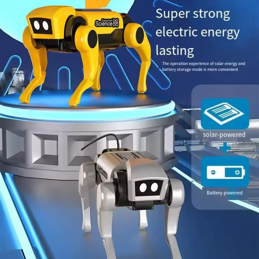 DIY Robot Children's Remote Control Mechanical Dog Toy Science Teaching Diy Assembling Model Electric Set Toys for Boys KidsGift