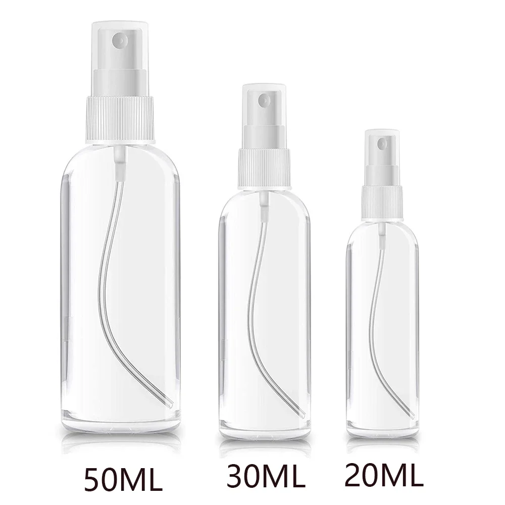 Refillable Bottles Empty Spray Bottle Transparent Plastic Perfume Bottles Mini Cosmetic Spray Bottle Atomizer 30/50/100 ML