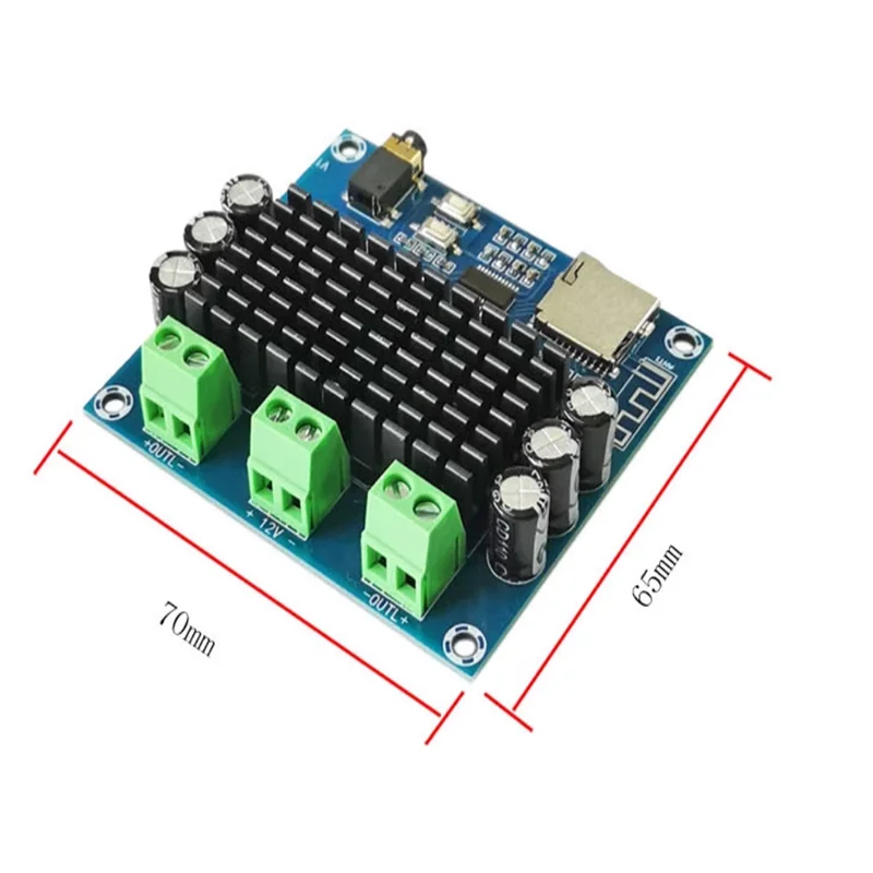 1pcs 2.0 Dual-channel Bluetooth 5.0 digital power amplifier module 2*15W power amplifier TDA2030A audio DC12-18V