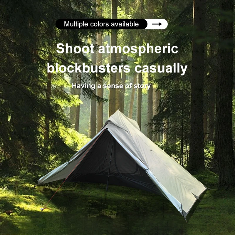 Waterproof, sun proof, rain proof outdoor mountain bike pole less tent,camping supplies, Overnight Insect proof 2 people use