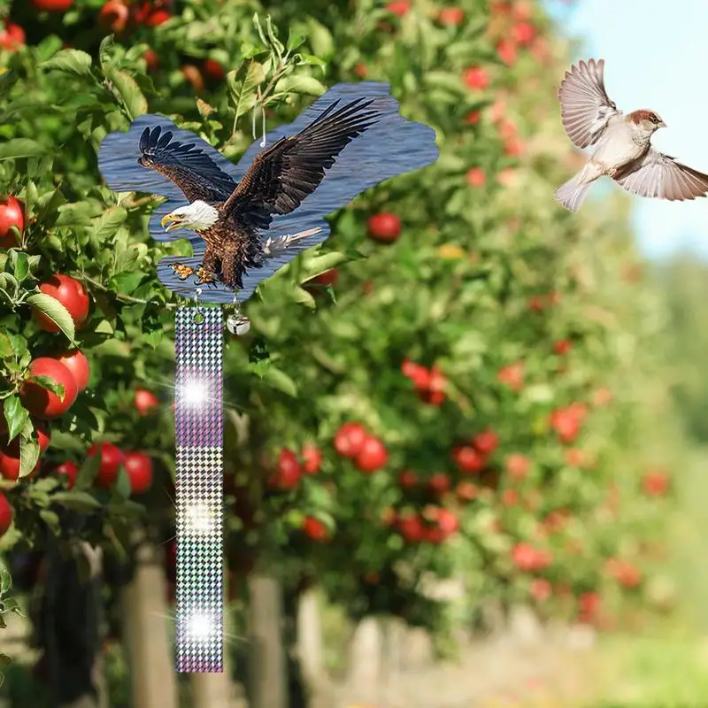 

Reflective Bird Scare Owl Large Fake Flying Eagle Raven Bird Repellent Durable Outdoor Eagle Shape Repeller For Home And Garden