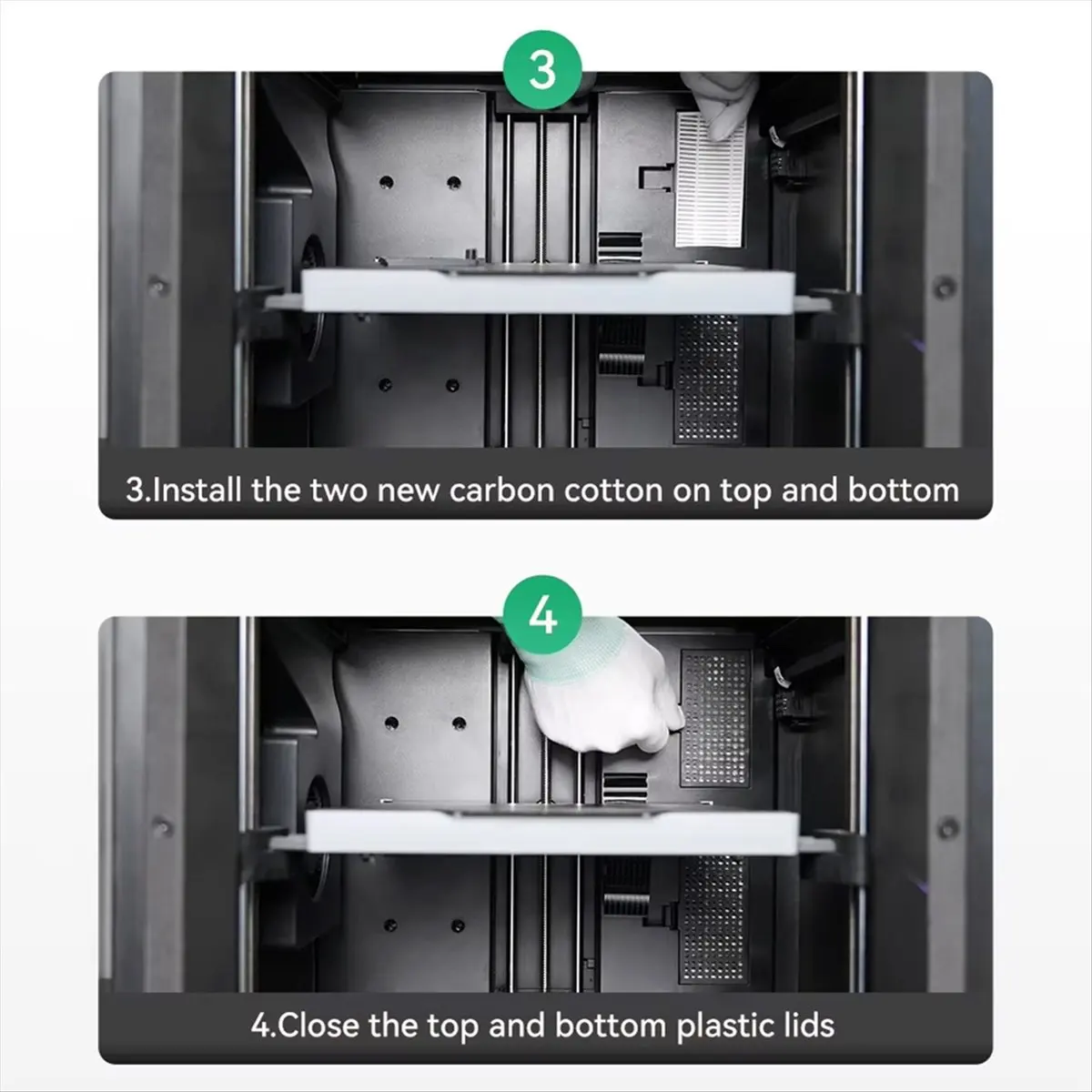 

[A90P] 2 шт. для FLASHFORGE AD 5M/5M Pro Воздушный фильтр с активированным углем для 3D-принтеров FDM для воздушного фильтра Flashforge Adventurer