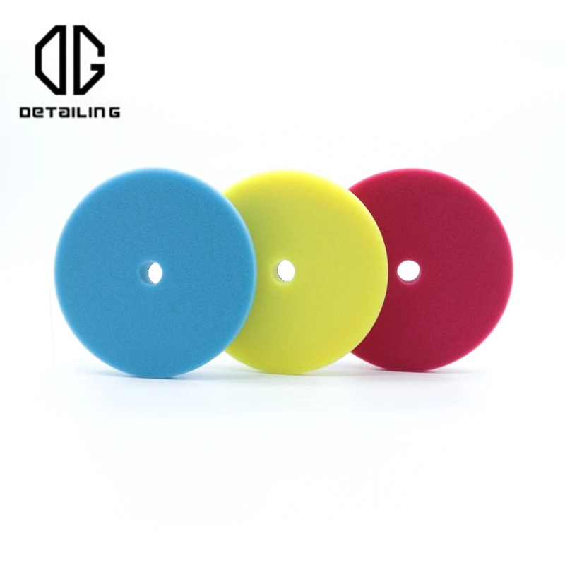 DETAILING 5 "/6" Car Sponge Polishing Pad 130MM/155MM Gancho & Loop Backer Para DA/RO/GA Car Buffer Polisher