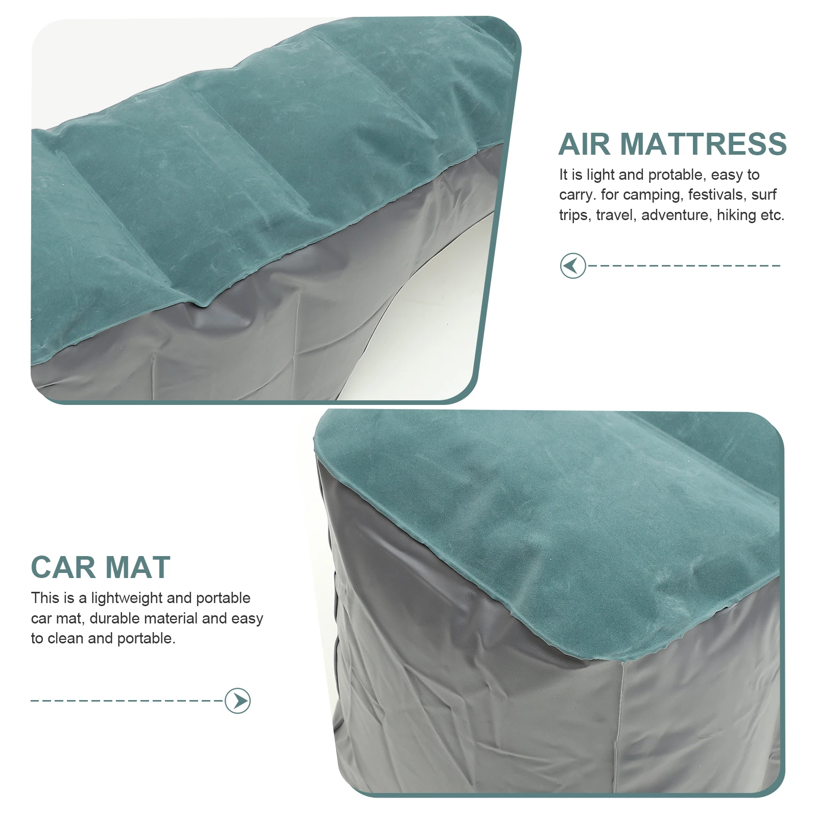 

Car Air Inflatable Mattress Travel Car Inflatable Mattress Lightweight Portable Camping Mattresses Durable Fits Most Models