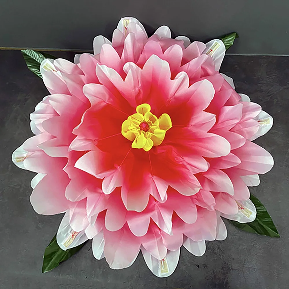 متدرج لإنتاج الفاوانيا (47 سم، أصفر/أحمر/وردي اللون) خدعة سحرية لمرحلة التحايل كوميديا يد فارغة تظهر زهرة الفاوانيا ماجيا #4