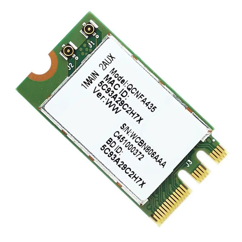 20X Wireless Adapter Card For Qualcomm Atheros QCA9377 QCNFA435 802.11AC 2.4G/5G NGFF WIFI CARD Bluetooth 4.1