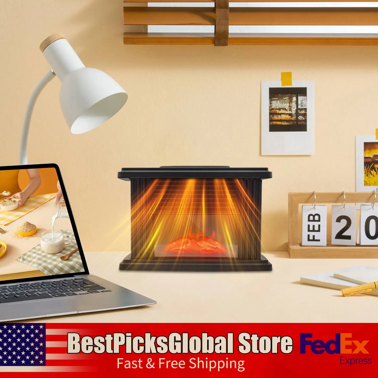 

Электрический обогреватель-камин 1000 Вт, 3 скорости, портативный тепловентилятор-радиатор для спальни, квартиры, офиса, 110-220 В