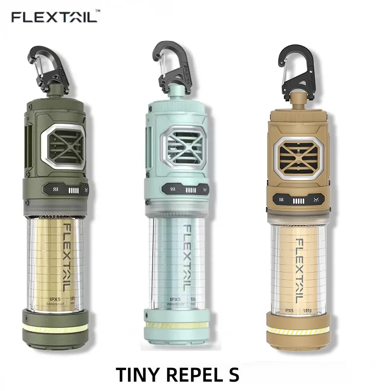 FLEXTAIL Tiny Repel S Outdoor Mosquito Repellent Camping Portable Trekking Mosquito Lights Rechargeable Battery Lamp
