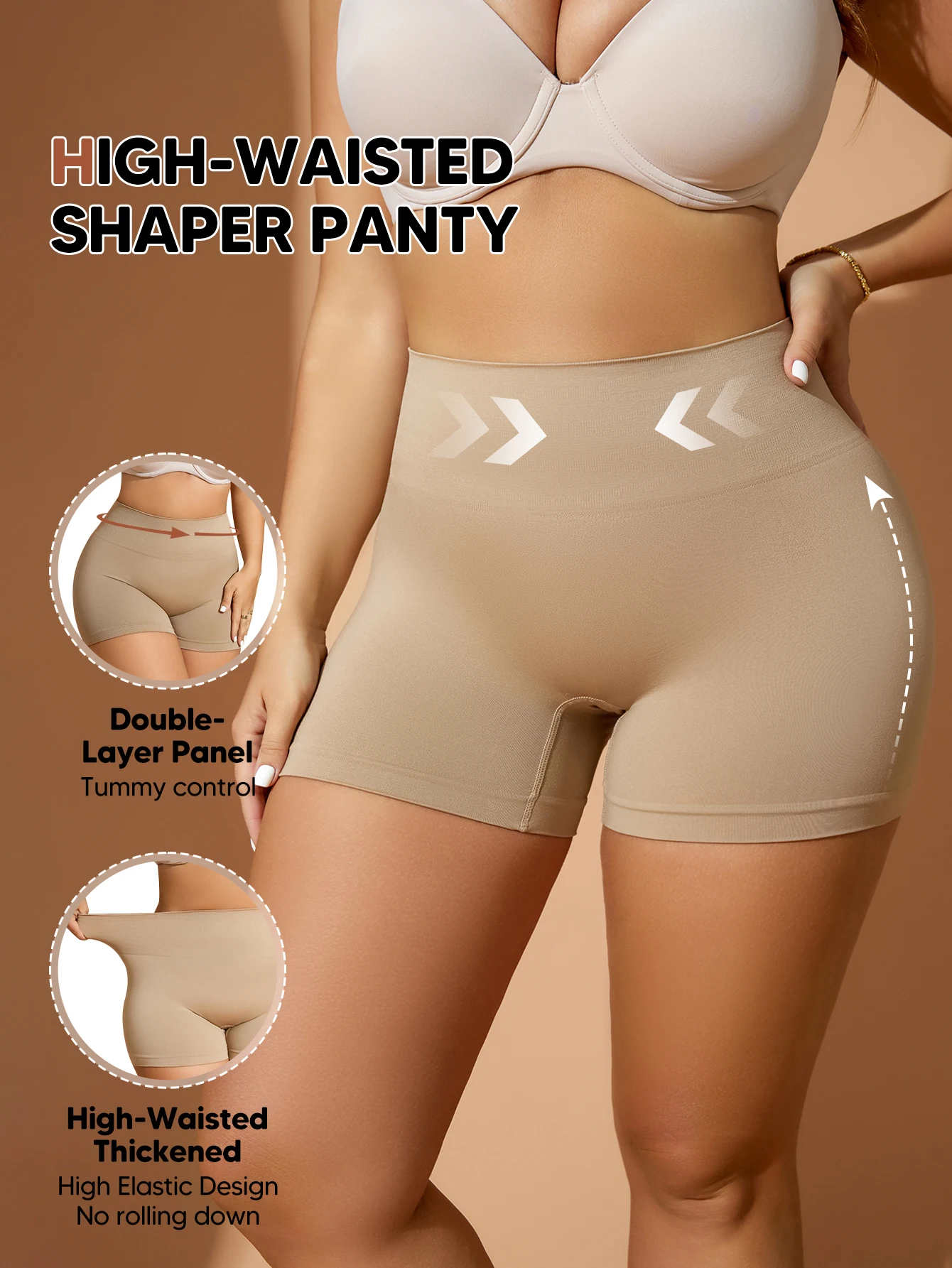 

Бесшовные корректирующие шорты для мальчиков больших размеров, трусики для женщин, шорты-комбинации под платьем, корректирующее белье, шорты, нижнее белье с контролем живота