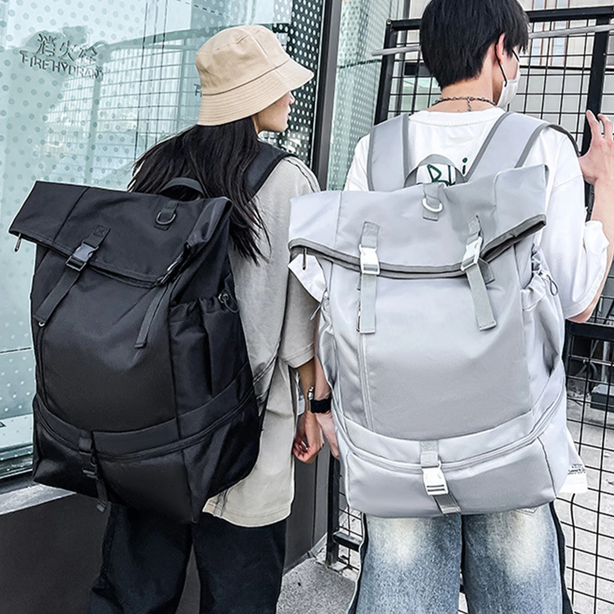 Men's Backpack Fashion Travel Backpack High School Student, College Student Shoe Compartment Large Capacity Women's Backpacks