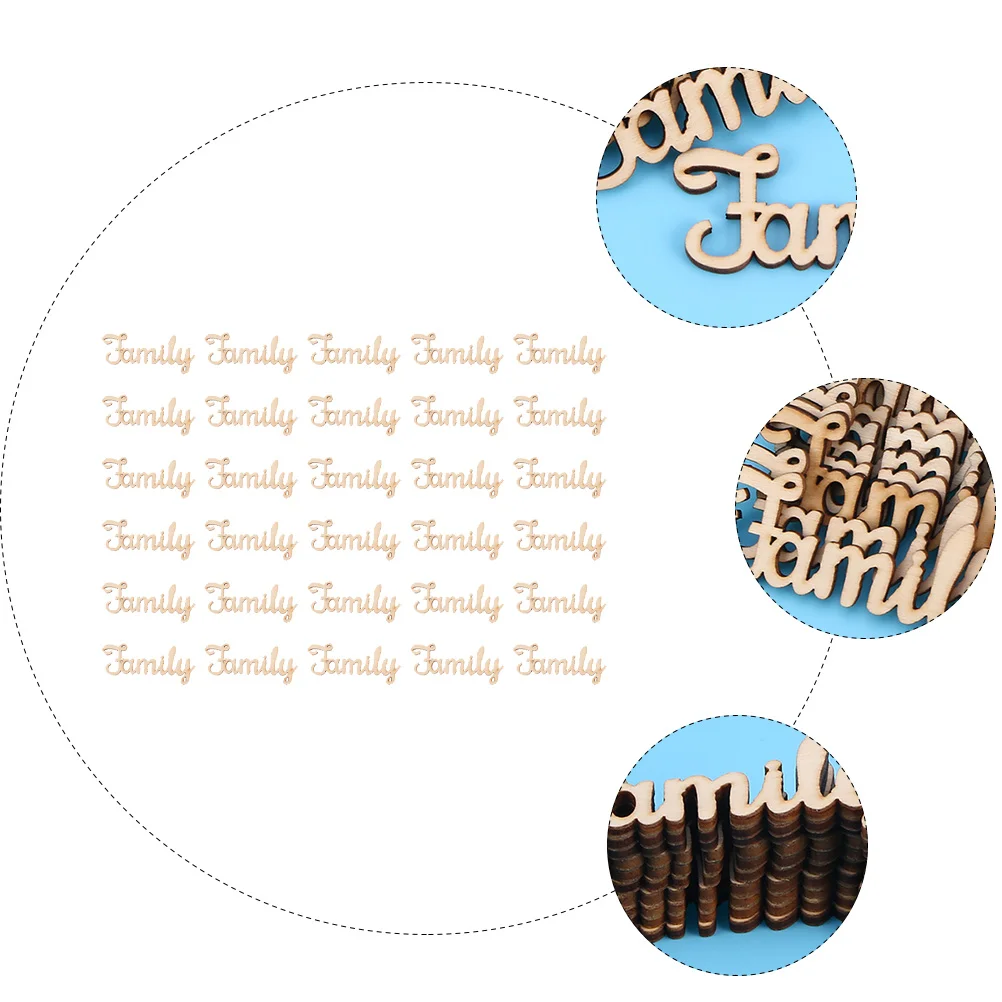 

30pcs Alphabet Wood Slice Decor Home Hanging Craft Accessories Family Design Wall Sign Wedding Party Decoration Premium Wooden