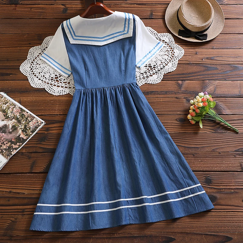 Mori Mädchen verkauft Vestidos neue Sommer mode Kurzarm Frauen Kawaii Kleid