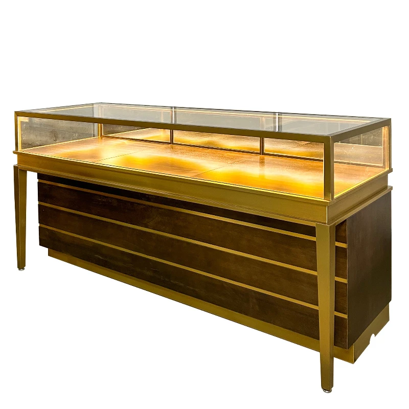 

Jewelry display cabinet, light luxury special-shaped gold and silver jewelry, stainless steel display cabinet