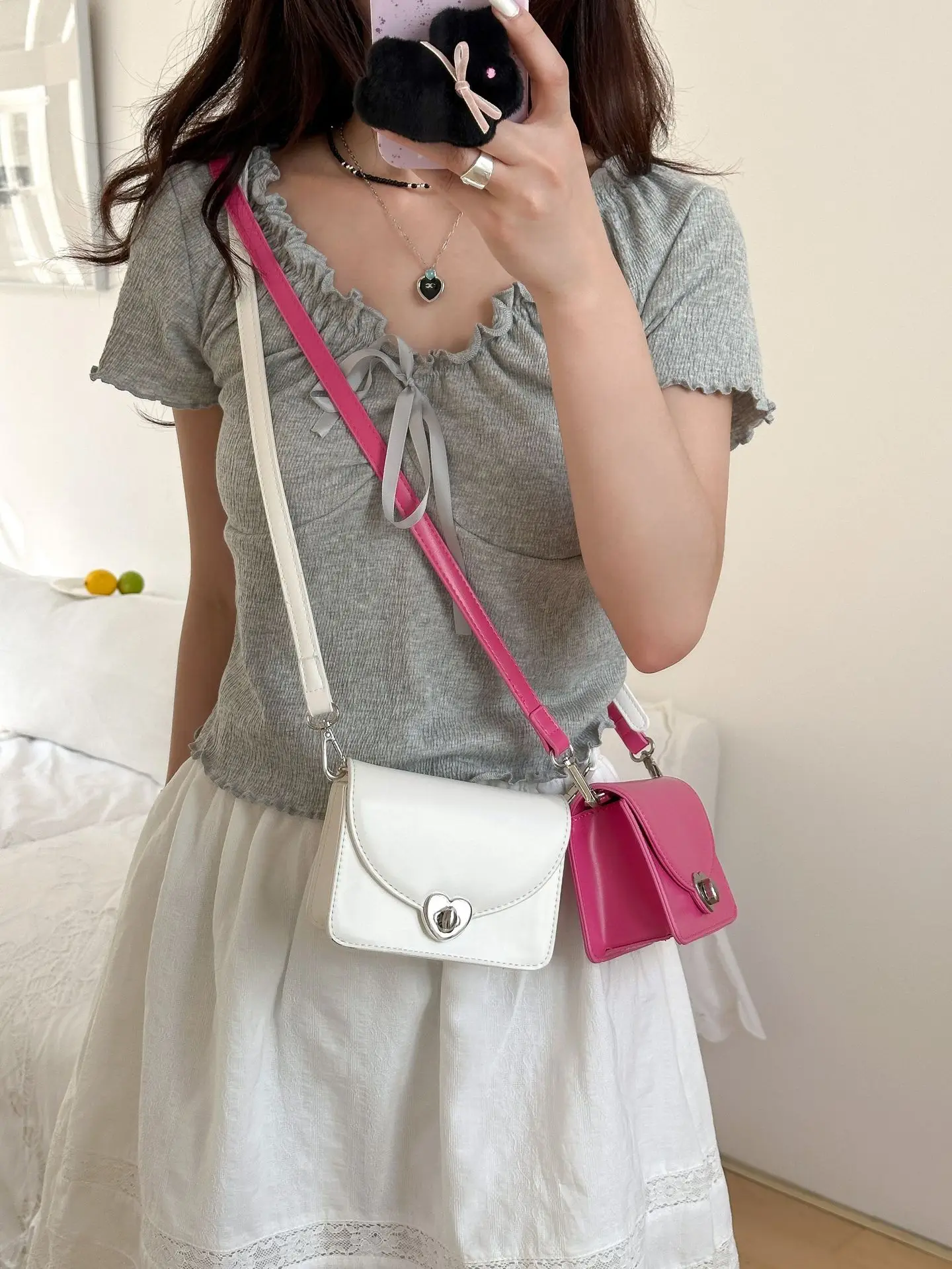 

FIRMRANCH Trendy Lazy Style Large Capacity Leopard Print Denim Shoulder Bag for Women's Crossbody Purse