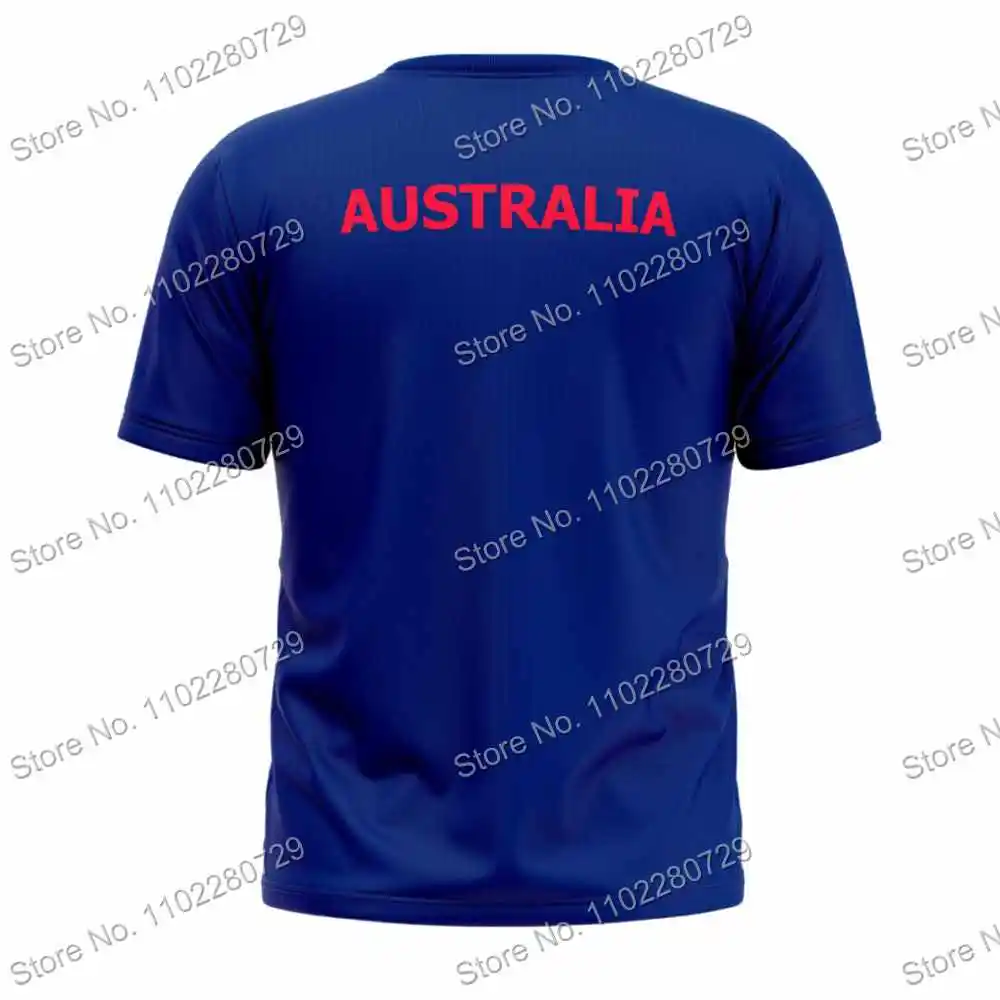 Summer Australia Flag Jersey T Shirt Men Outdoor Shirts Football Fans Tech Tee Running Clothing Training Tops Jersey