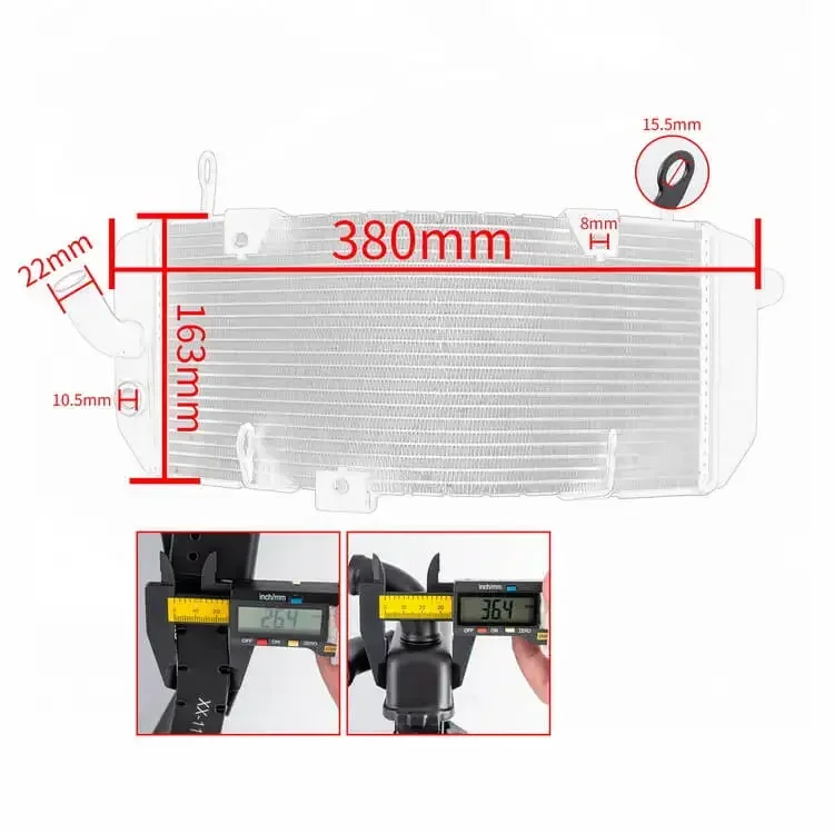 XXUN Motorcycle Aluminum Radiator Guard Engine Cooler Grille Cover Protection for  T-MAX 530 2017 2018 2019 T-MAX 560 2021