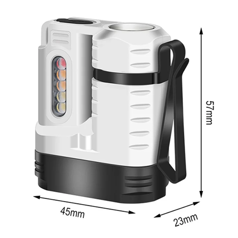 

Светодиодный фонарик-брелок, рабочий свет, USB перезаряжаемый зажим, фонарик с магнитом, карманный фонарь для кемпинга