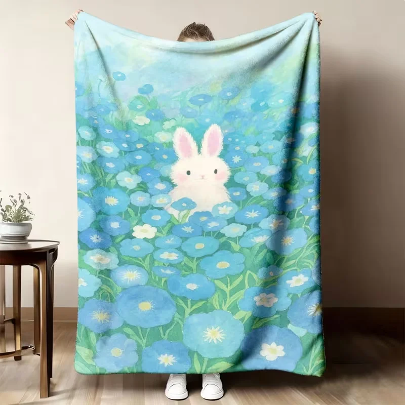 Cute Cartoon Dachshund Sausage Dog Blanket Puppy Print Soft Cozy Warm Blanket for Sofa Bed All Season Use