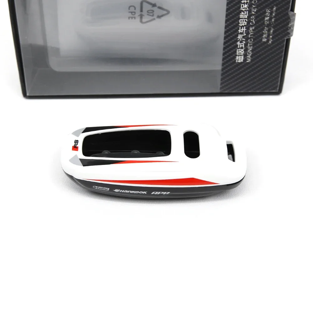 Fashion Car Remote Key Case Cover Shell For Audi A3 A4 A5 A6 A6l A7 Q3 Q5 Q7 C5 C6 B6 B7 B8 Tt 80 S6 C6 Racing Style Keyless