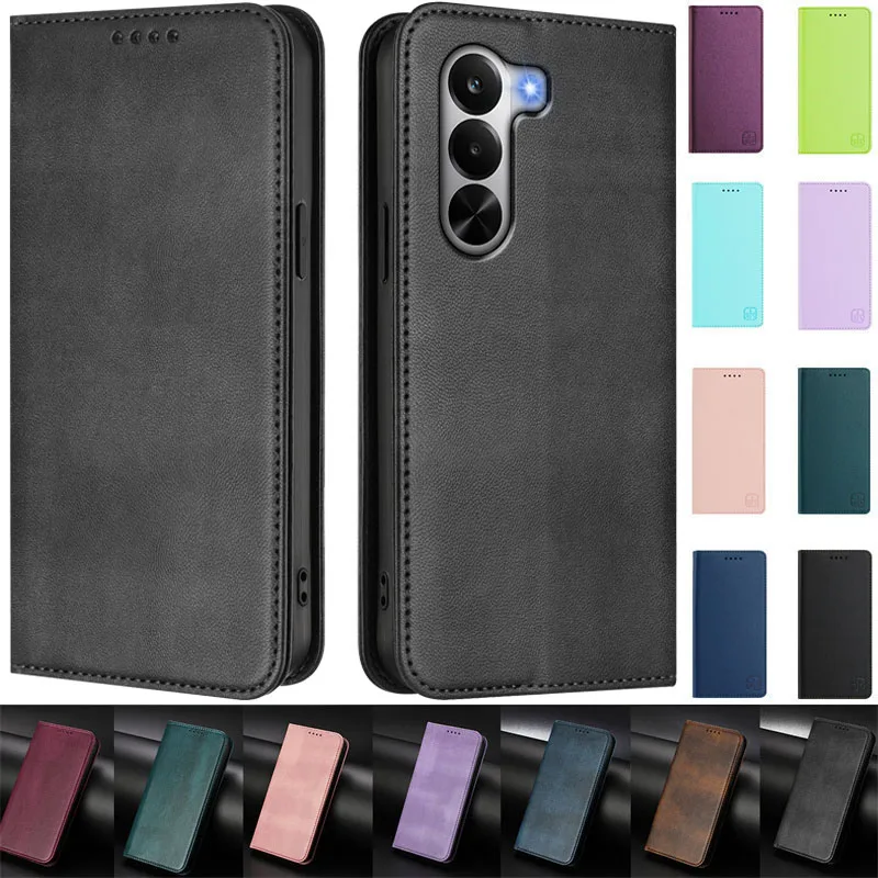 

Realme P4X 5G Magnetic Case for Oppo Realme P4x 5G Capa Leather Flip Stand Wallet Book Case for Realme P4x 5G Phone Back Cover