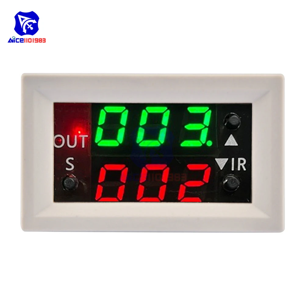 T2401-O/N DC 12V Zeitrelais-Modul mit Verzögerung, Dual-Display Digital-Zeitrelais, Direkt-/Passiv-Ausgang, Mini-LED-Digital-Timer – Detail 17
