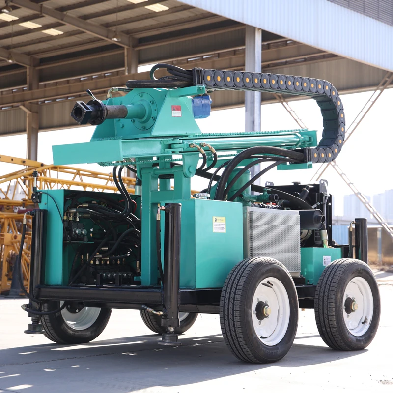 

Customized SM200 Water Well Drilling Rig with Standard Diesel Engine & Hydraulic System for Farm and Household Well Drilling