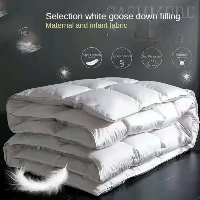 Down duvet 95 white goose down five-star hotel warm double single duvet core goose down duvet