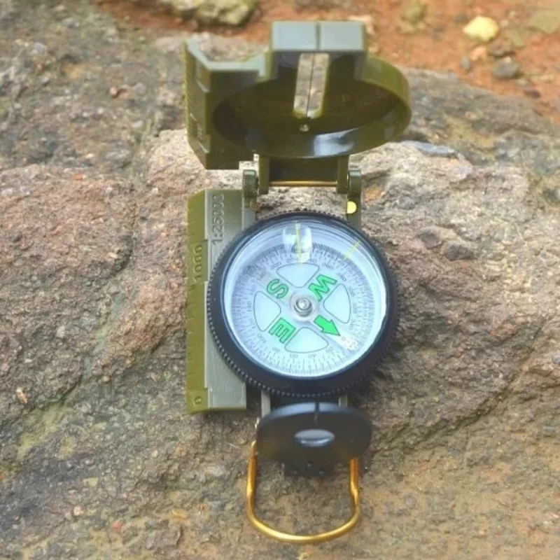 1PC Compass Waterproof High Precision Outdoor Gadget Sports Hiking Mountaineering Professional Military Army Metal Sight
