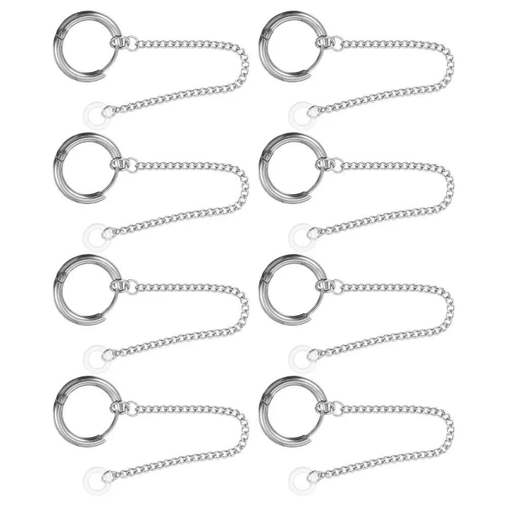 8Pcs Wireless Anti-Lost Earphone Earrings Chain Holder Comfortable Sports Earbuds Clip for Running Gym Outdoor