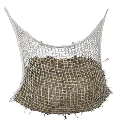 Full Day Slow Feed Horse Hay Net Horse Feed Hanging Feeding Woven Straw Bag with