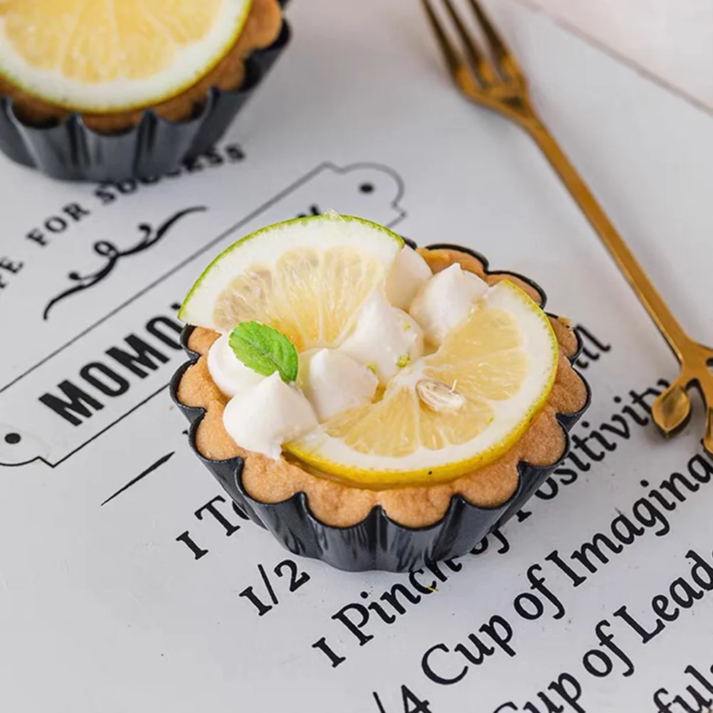 

12pcs Baking Mold Set Iron Egg Tart Molds Mini Tart Pans For Pudding Cupcakes Pie Kitchen Gadget Tartlet Tools