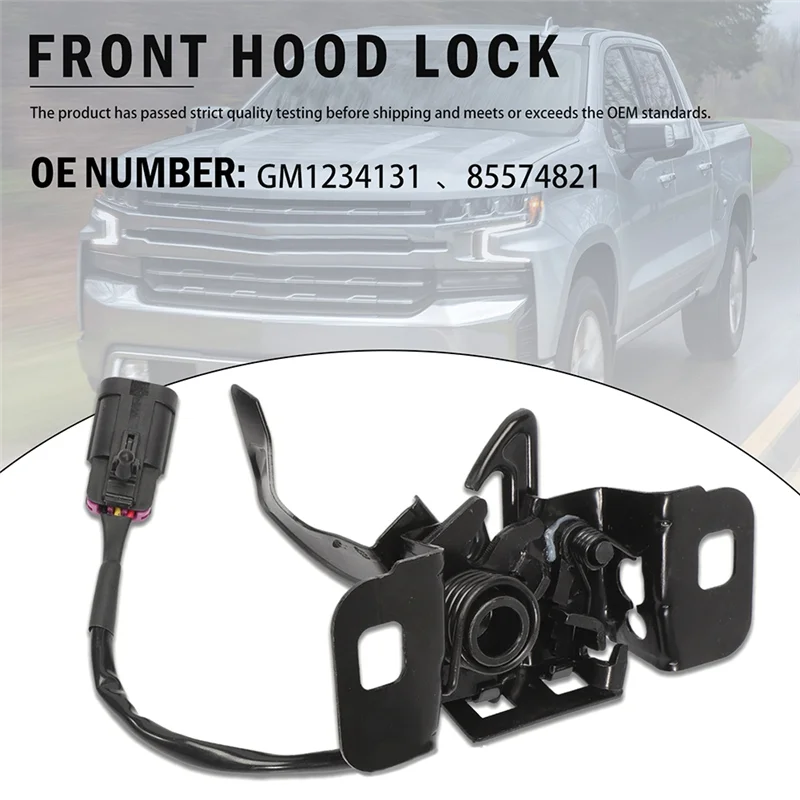 

BT-Car Hood Lock Hood Latch Assembly GM1234131 85574821 For Silverado 1500 Sierra 1500 2014-2019