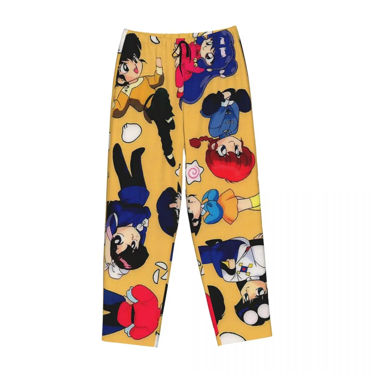Custom Ranma 1/2 Saotome Pig Girls Women Pajama Pants Lounge Sleep Sleepwear Bottoms with Pockets