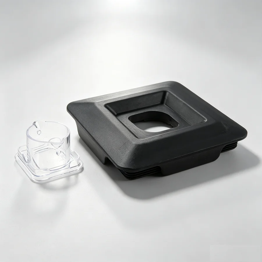 Replacement Latching Lid for Blendtec 40-310 Commercial Blender Wildside+ Fourside Jar Cover Removable Center Cap Locking Clips