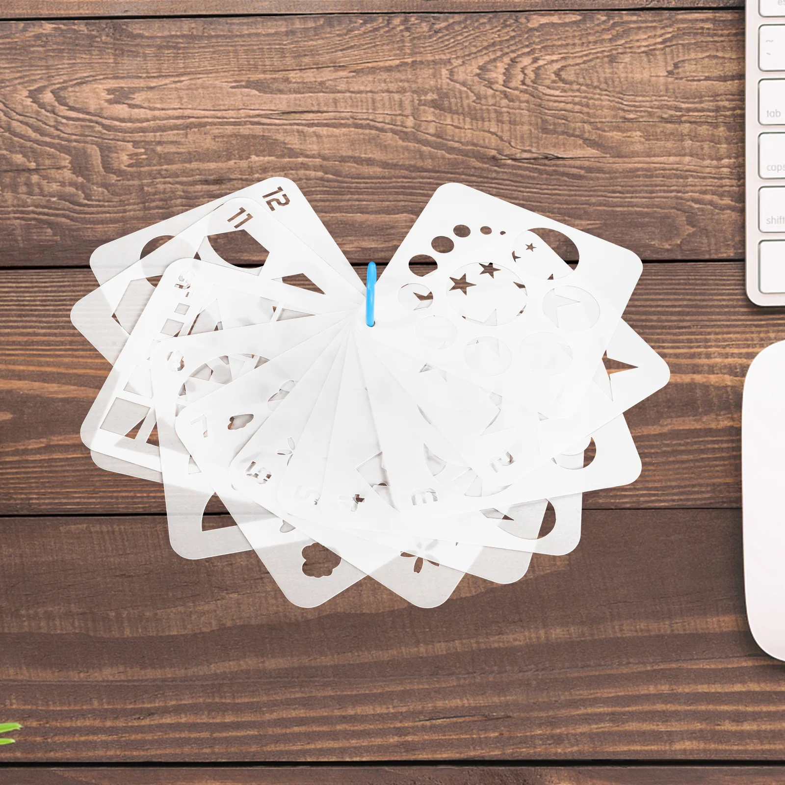 12 قطعة الأشكال الهندسية الإبداعية مجموعة الاستنسل قوالب الرسم للأطفال مشاريع فنية أدوات الرسم لتقوم بها بنفسك لوازم الحرفية قابلة لإعادة الاستخدام #6