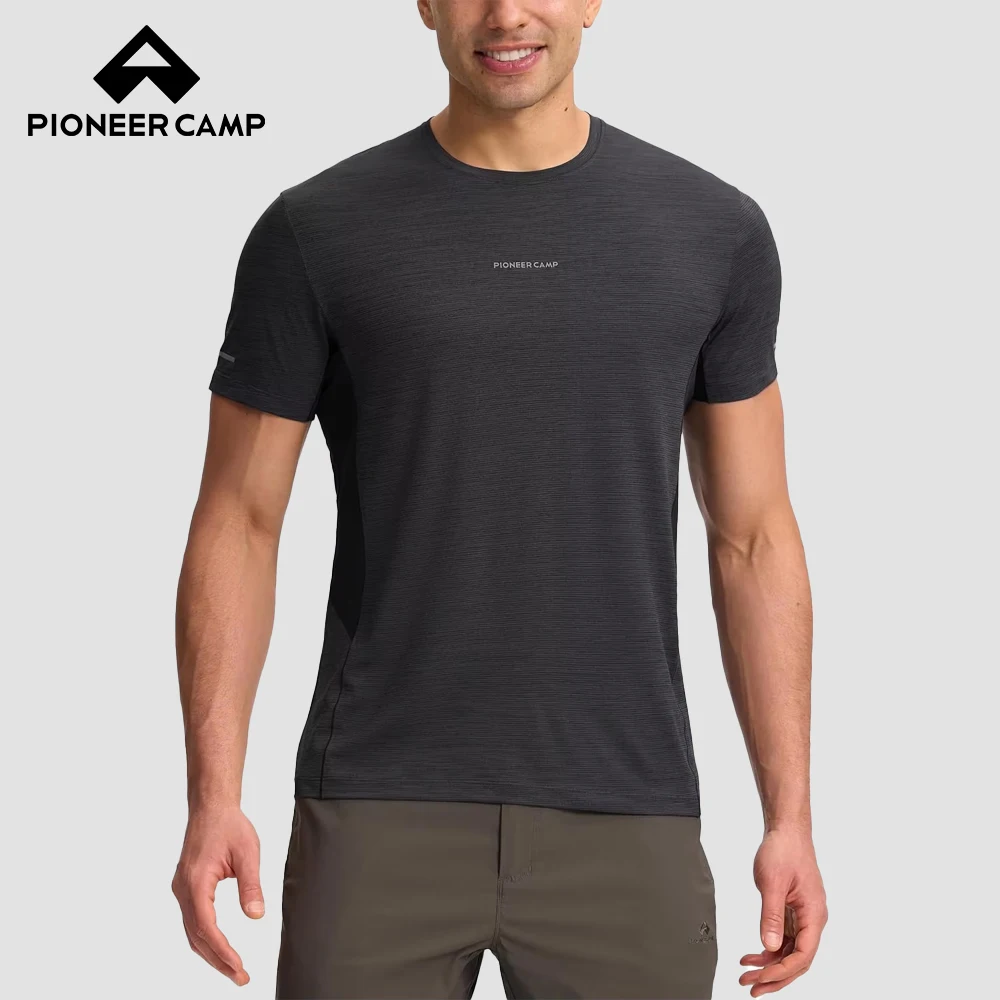 

Pioneer Camp Men's Athletic Workout T-Shirts Quick Dry Shirt Moisture Wicking Lightweight Running Tee Shirts Gym Outdoor Tops