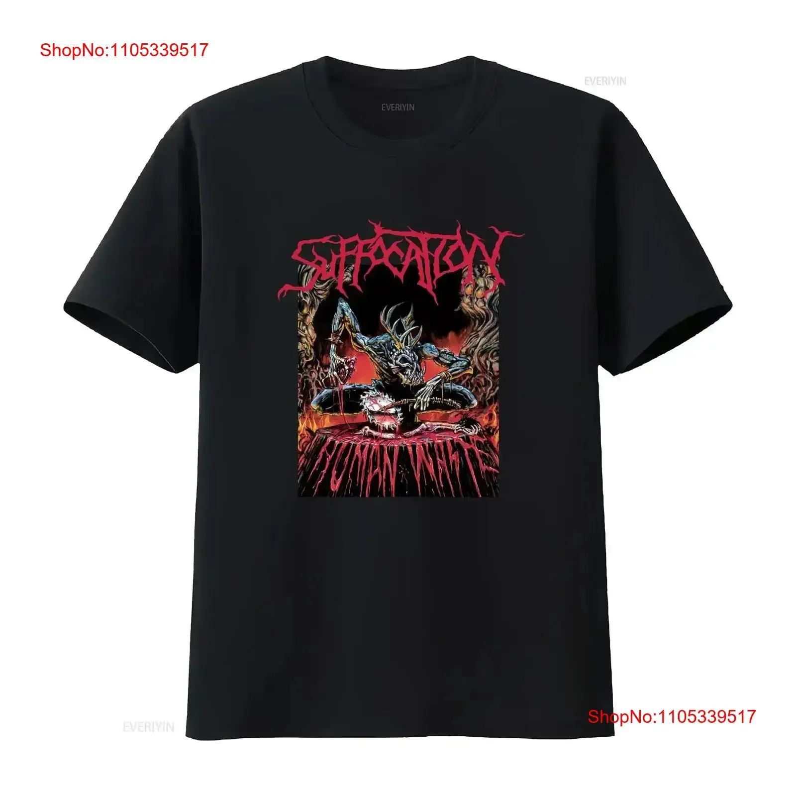 Suffocation Human Waste T shirt Death metal Gorguts Incantation Immolation vintage Washed Casual graphic fashion vintage