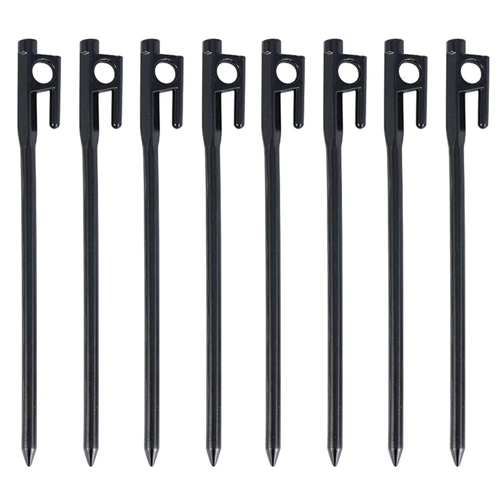 

8 Pcs Tent Tents Pegs Accessories Metal Beach Camping Stakes Garden Ground Fixor Cast Iron