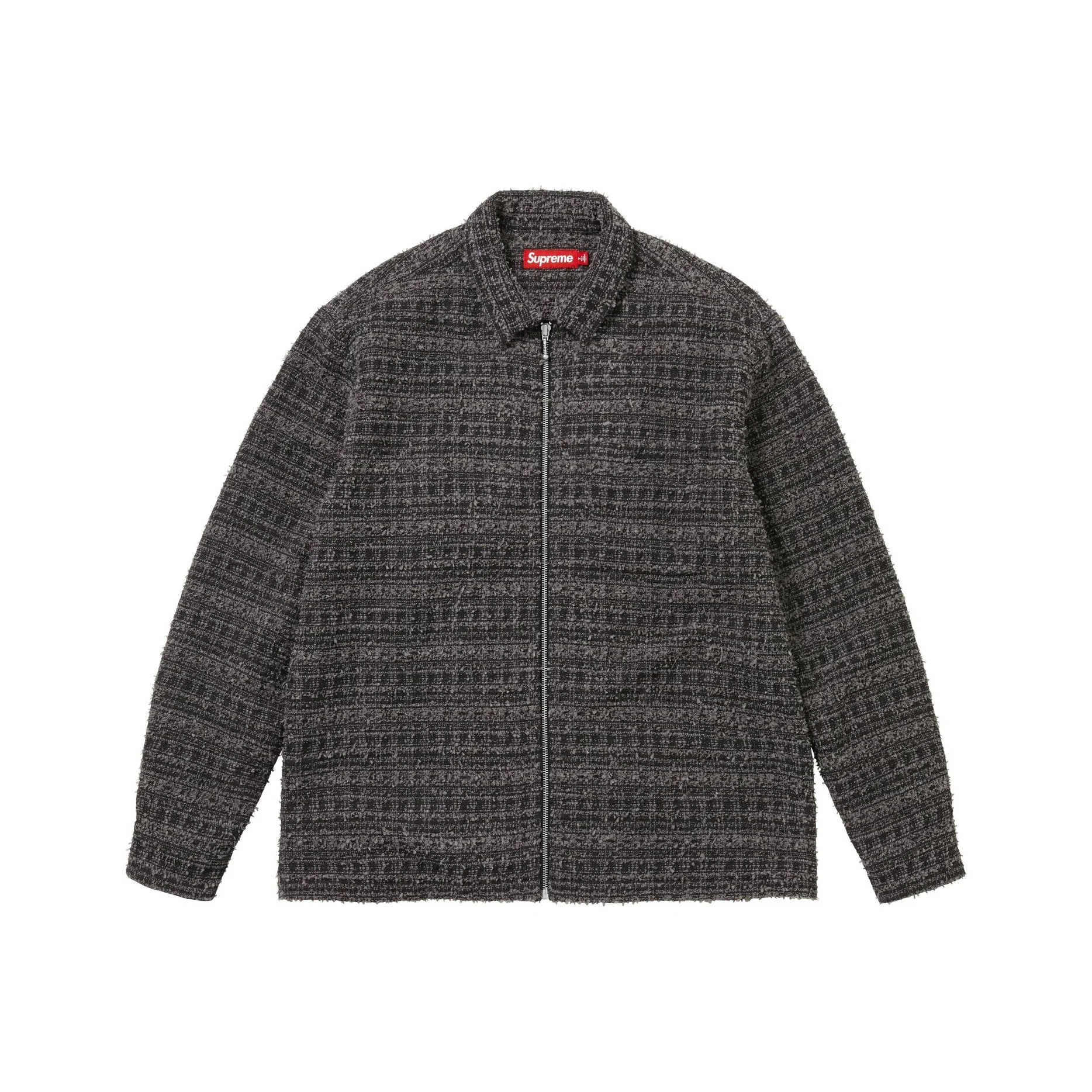 Supreme SS26 WEEK1 Bouclé Zip Up Shirt Unisex SUP-SS26-034