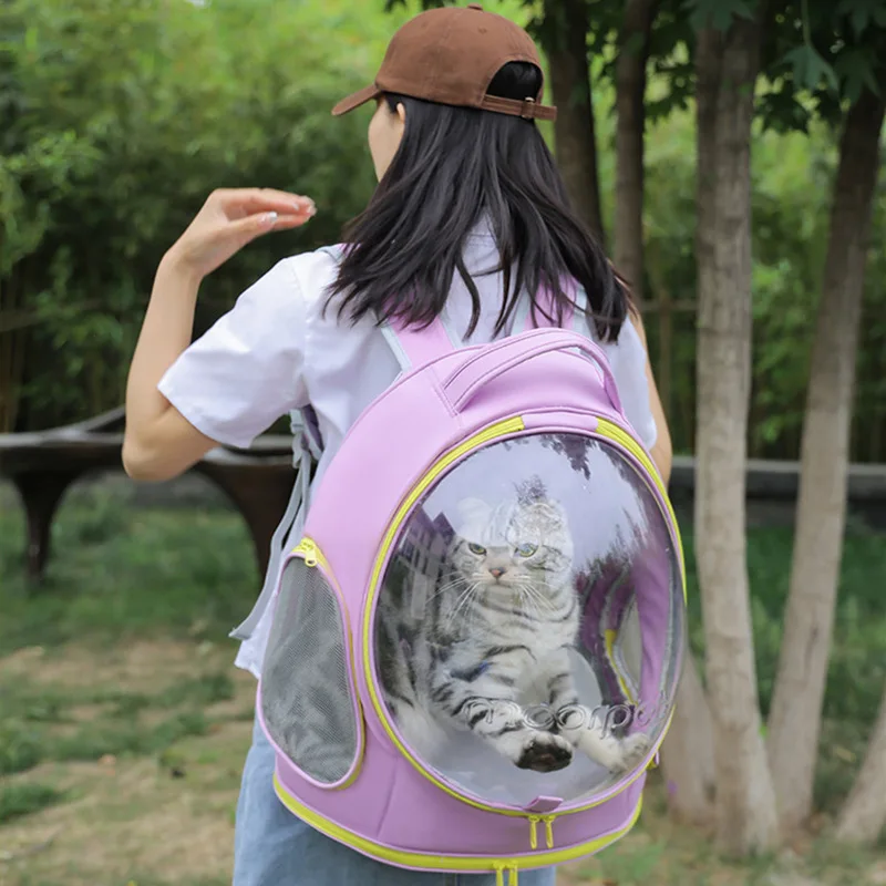 

Transparent Breathable Pet Carriers Bag, Breathable Backpack, Travel Shoulder Space Capsule, Pet Products Supplies