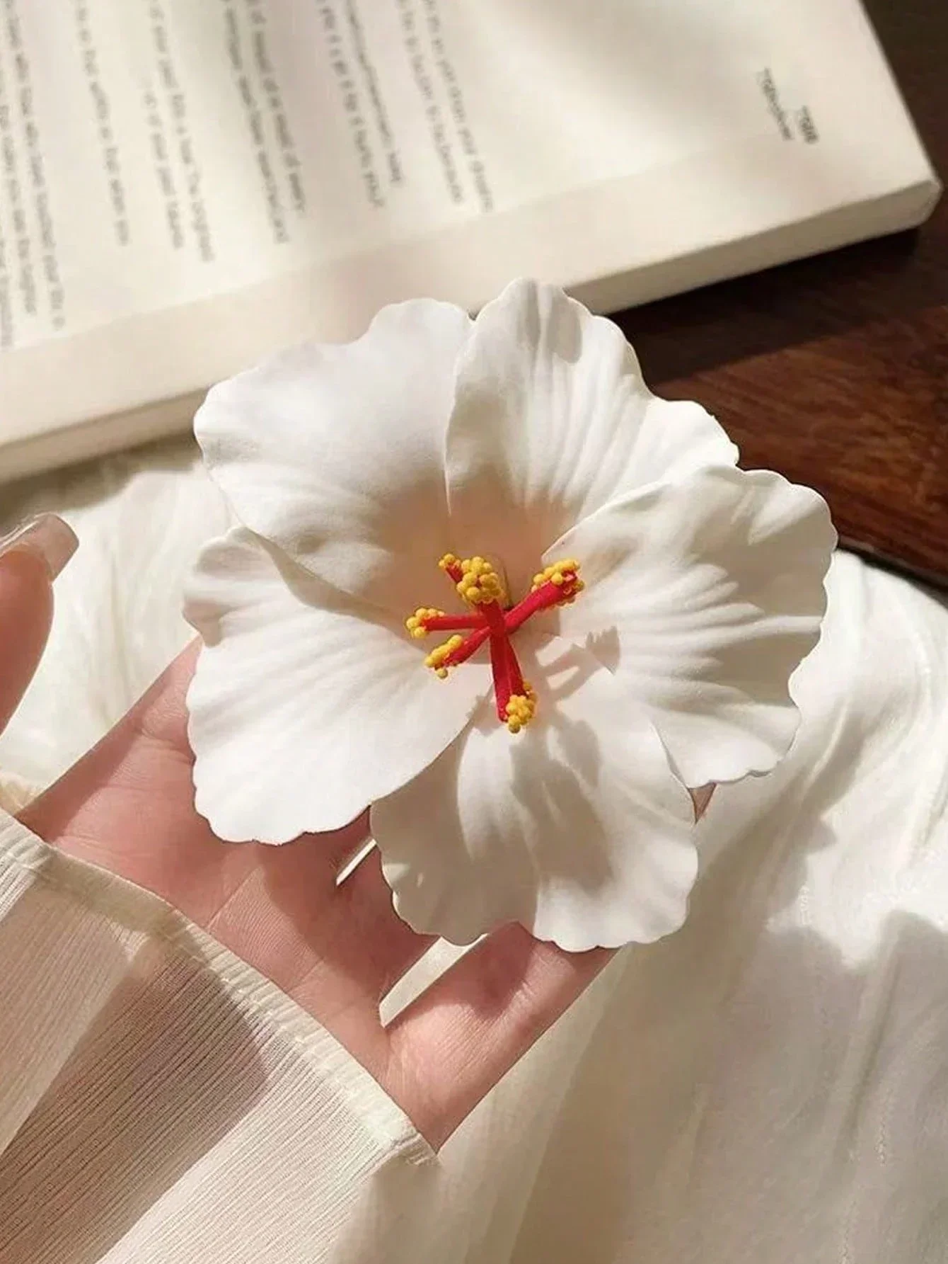 

3pcs Hawaiian Hibiscus Flower Hair Clips For Women Summer Beach Festival Accessories