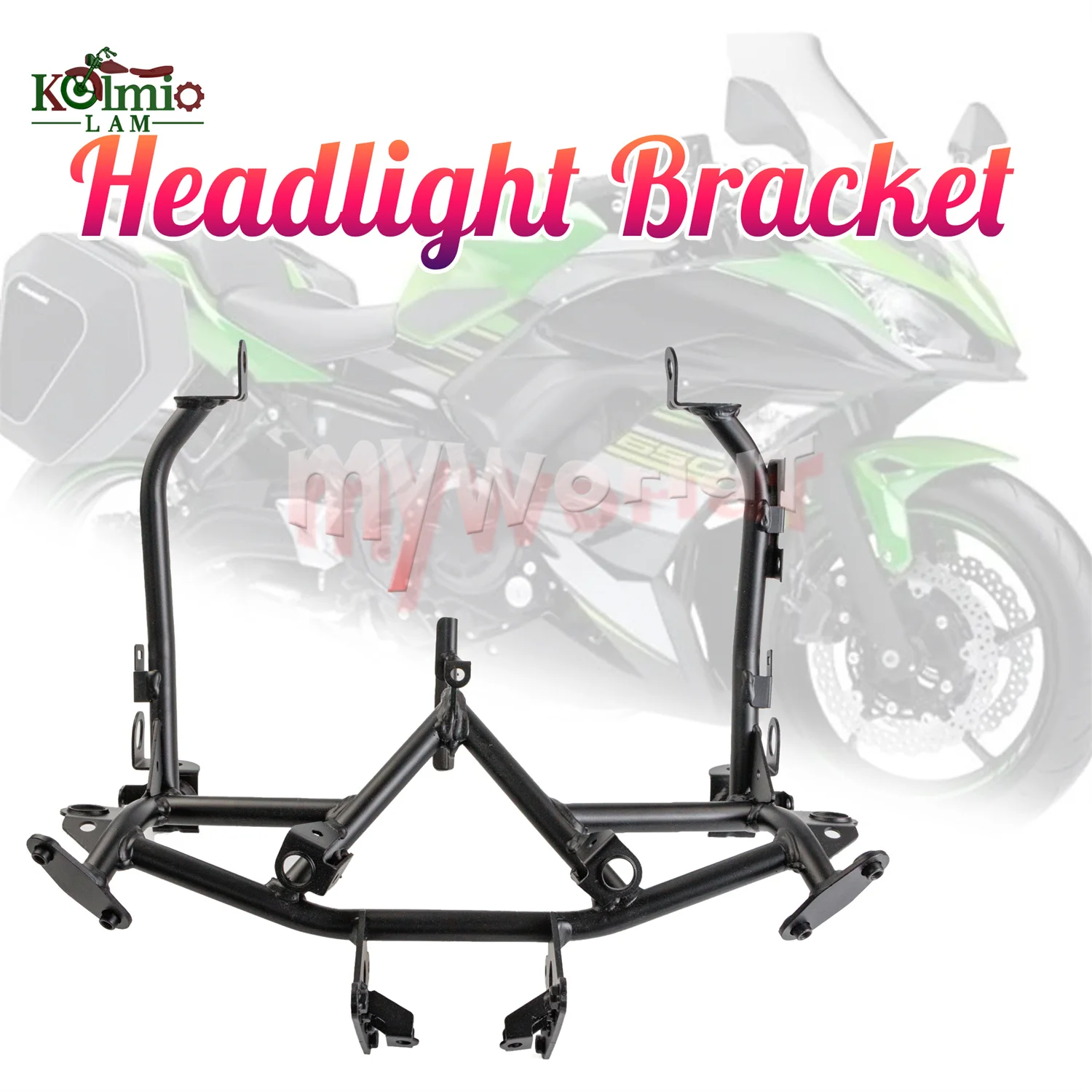 

Fit For Kawasaki Ninja 650 ER6F EX650 2017 - 2019 Motorcycle Head Nose Upper Fairing Stay Headlight Bracket NINJA650