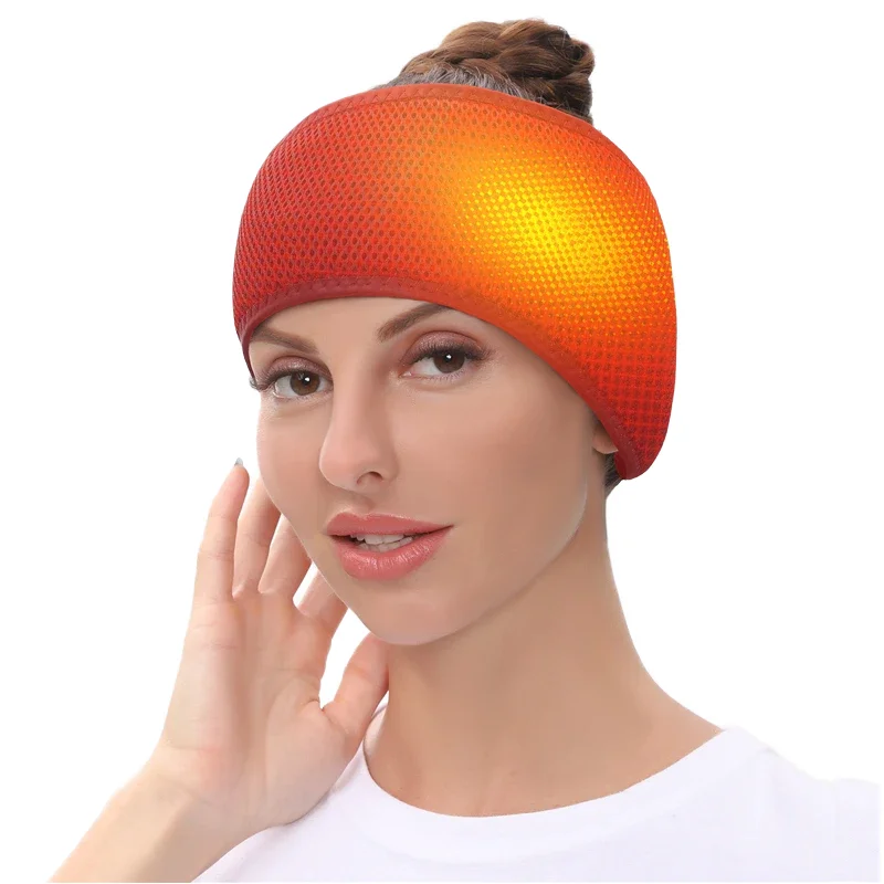 

Electric Heating Polyester Unisex Head Wrap Headache Relief Headband with 3 Temperature Levels for Migraines Scalp Relaxation