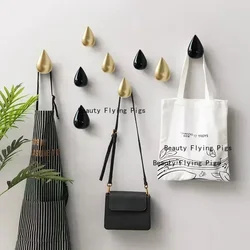 1pc Resin Water Droplet Hook Wall Water Droplet Hook Fitting Room Coat Hook Wall Decor Home Accessories Drilling Installation