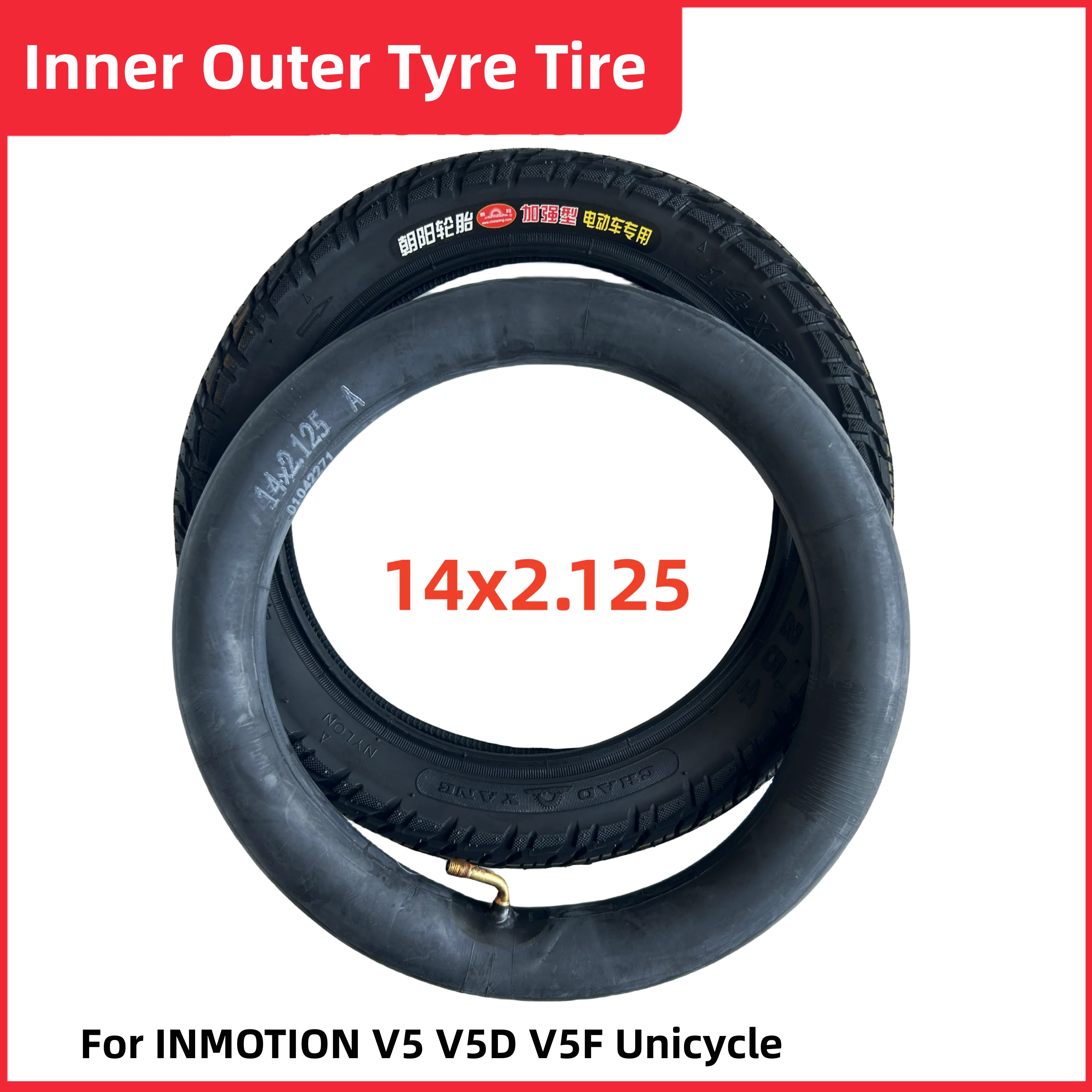 

INMOTION V5 V5D V5F 14-дюймовая внутренняя трубка внешняя шина Одноколесный велосипед Самонастраивающийся электрический скутер 14✖Запчасти для шин 2,125